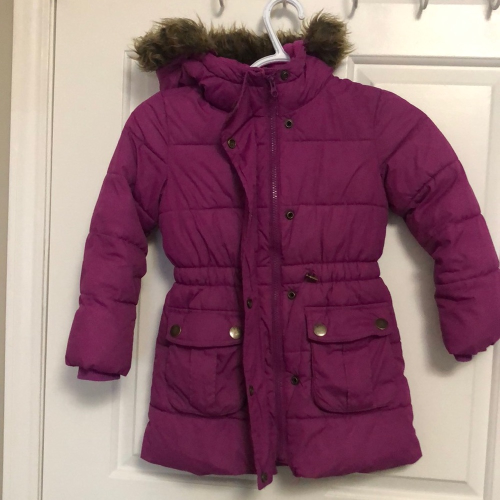 Girls purple zip up jacket.